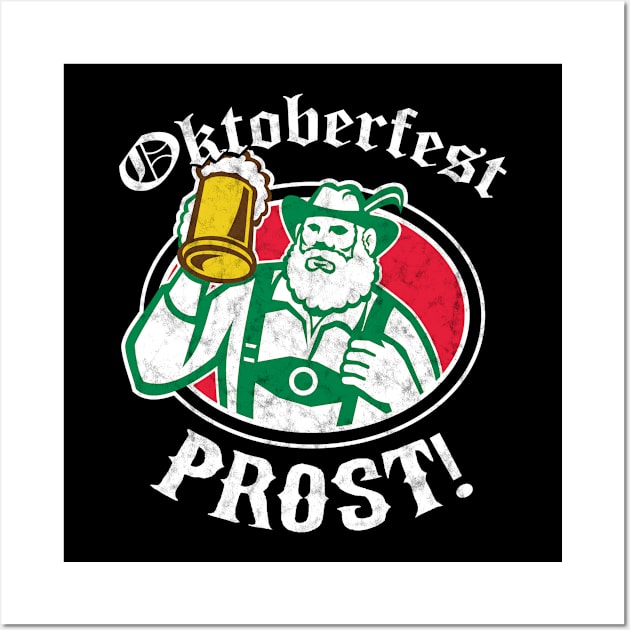 Oktoberfest Prost Bavarian German Beer Wall Art by andzoo